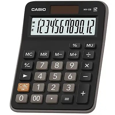 Casıo Hesap Makinesi MX-12B-BK - 1