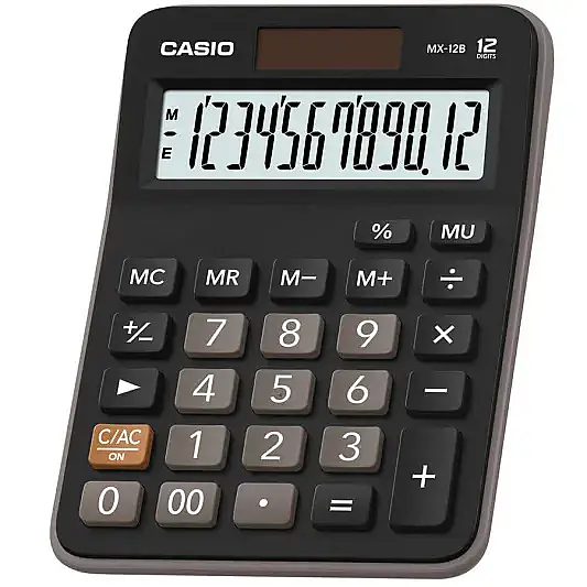 Casıo Hesap Makinesi MX-12B-BK - 2