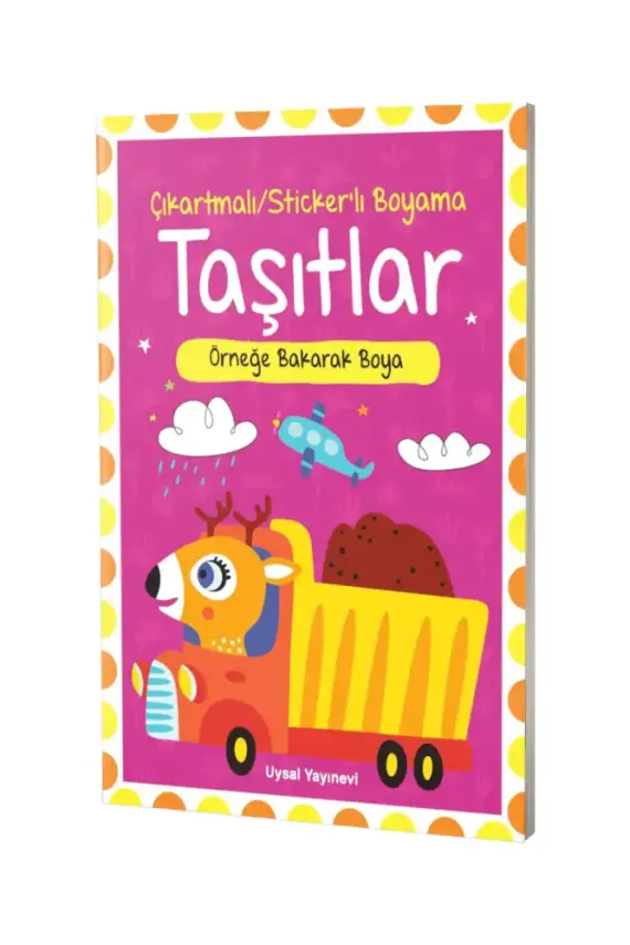 Çıkartmalı Stickerlı Taşıtlar Boyama Kitabı - 1