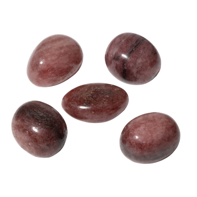 Çilek Kuvars Doğal Taş Tımbıl El Taşı - Osmanlı Doğaltaş