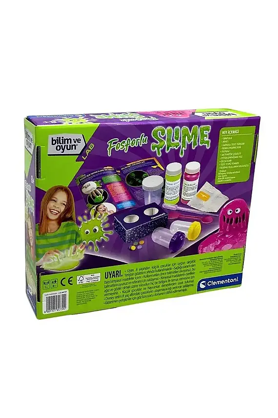 Clementoni Bilim Ve Oyun Fosforlu Slime - 1