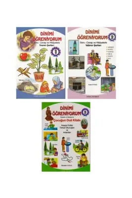 Çocuklar İçin Dinimi Öğreniyorum 3 Cilt Takım - Uysal Yayıncılık