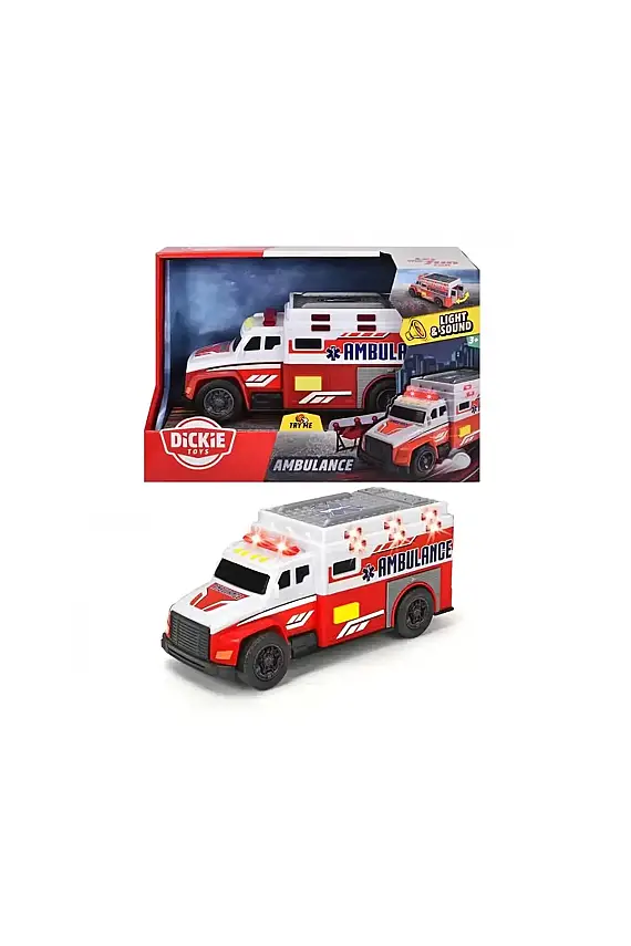 Dickie Toys Ambulans Sesli Ve Işıklı 15 cm - 1