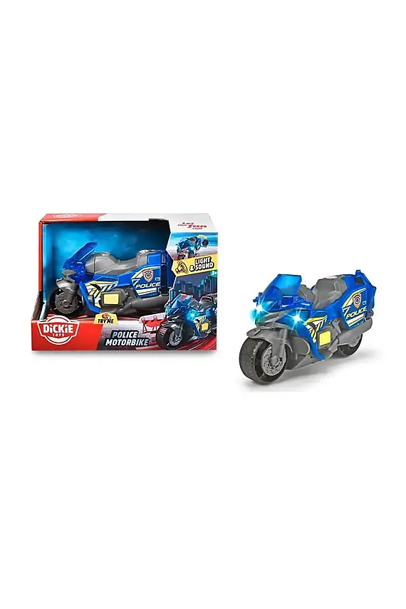 Dickie Toys Polis Motosikleti Sesli Ve Işıklı 15 cm - 1