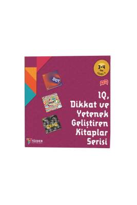 Dikkat ve Yetenek Geliştiren 3 Kitap Set 3-4 Yaş Level 1 - Tüzder Yayınları