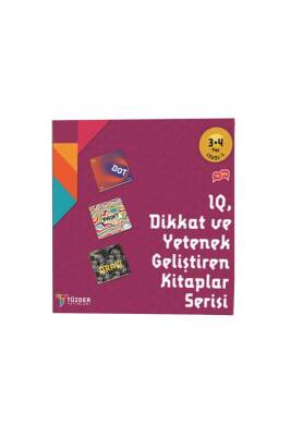 Dikkat ve Yetenek Geliştiren 3 Kitap Set 3-4 Yaş Level 2 - Tüzder Yayınları