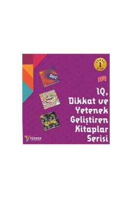 Dikkat ve Yetenek Geliştiren 3 Kitap Set 5+ Yaş Level 1 - Tüzder Yayınları