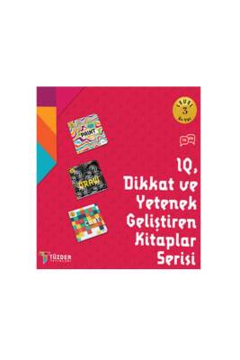 Dikkat ve Yetenek Geliştiren 3 Kitap Set 6+ Yaş Level 3 - Tüzder Yayınları