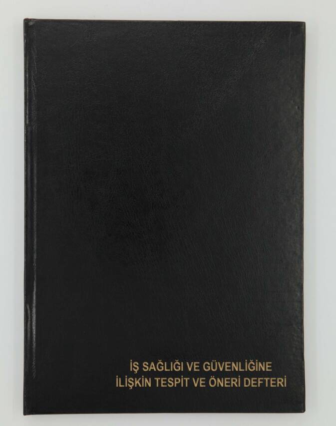 Dilman İş Güvenliği ve İş Sağlığı Tespit Öneri Defteri Ciltli - 3