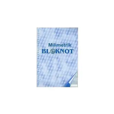 Dilman Milimetrik Bloknot Defteri A4 Mavi - 1