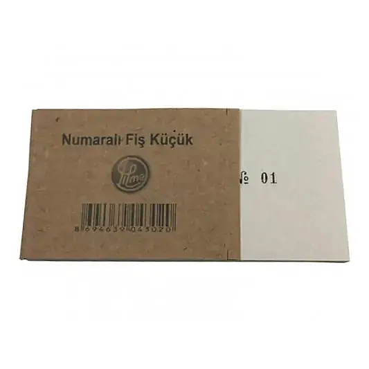 Dilman Numaralı Fiş Küçük - 1