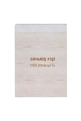 Dilman Sipariş Fişi 50 Sayfalı 3 Nüshalı - 1