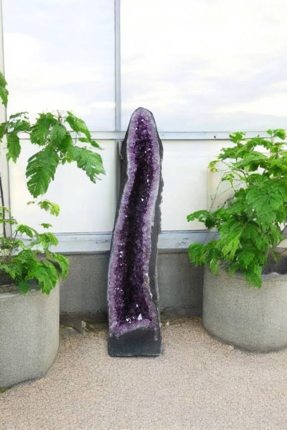 Doğal Ametist Kütlesi Mekan Dekoru - Osmanlı Doğal Taş- 97 Kg - 1