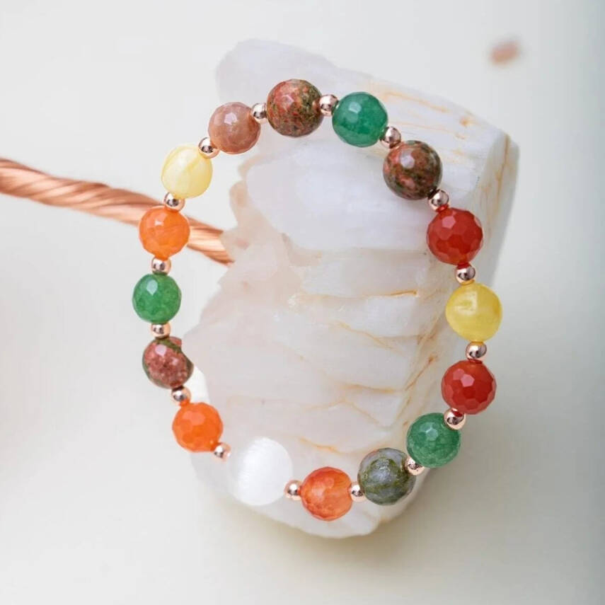 Doğurganlık, Sağlıklı Hamilelik Doğal Taş Bileklik - 5