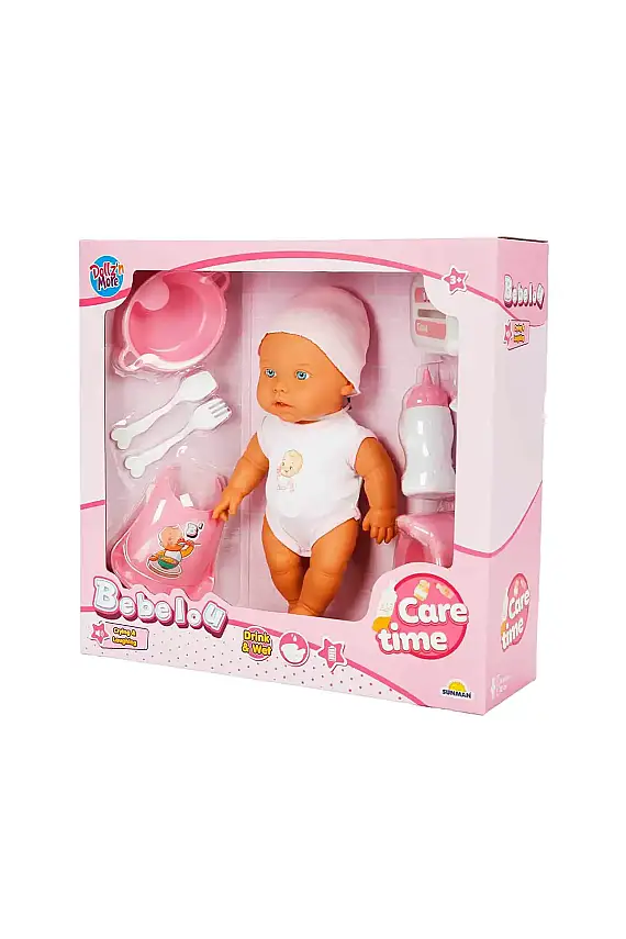 Dollz N More Bebelou Bebelou Sesli Care Time Oyun Seti 32 cm - 1