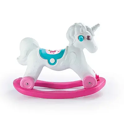 Dolu 2in1 Unicorn Sallanan Tekerlekli At - 6