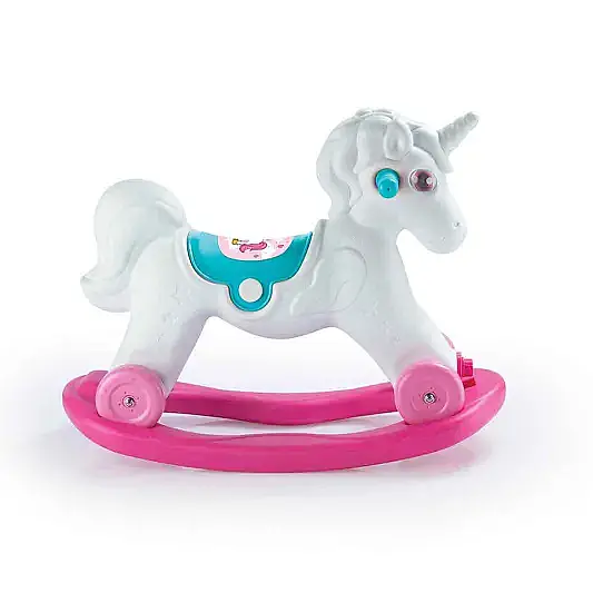 Dolu 2in1 Unicorn Sallanan Tekerlekli At - 6