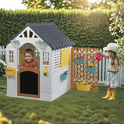 Dolu Aksesuarlı Oyun Evi Gri - 7