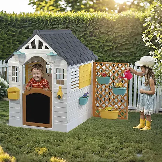 Dolu Aksesuarlı Oyun Evi Gri - 7