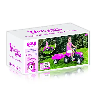 Dolu Unicorn Römorklu Pedallı Traktör - 1