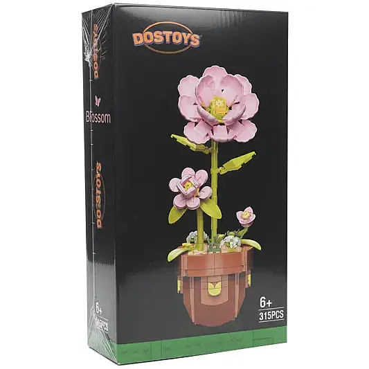 Dostoys Çiçek Blok Pembe Japon Gülü Lego - 2