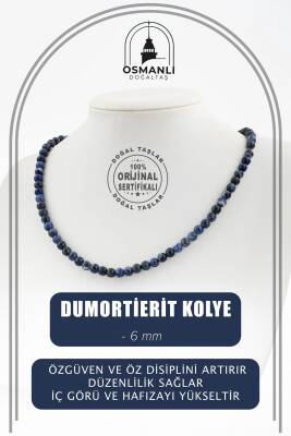 Dragon Jasper 6 mm Dizi Doğal Taş Kolye - 2