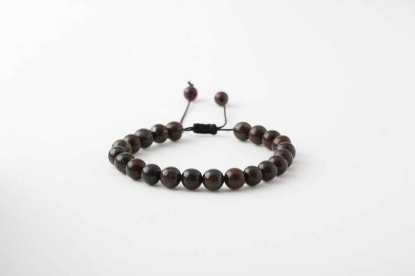 Dragon Jasper 8mm Merdiven Kapama Doğal Taş Bileklik - 1