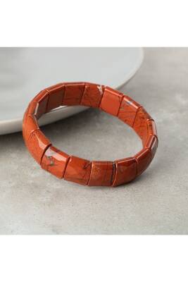 Dragon Jasper Doğal Taş Balık Sırtı Geniş Kesim Bileklik - Osmanlı Doğaltaş