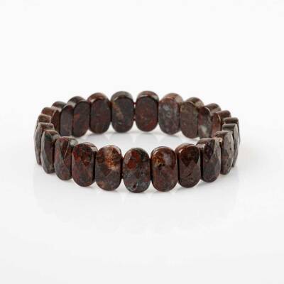 Dragon Jasper Doğal Taş Geniş Kesim Bileklik - 4