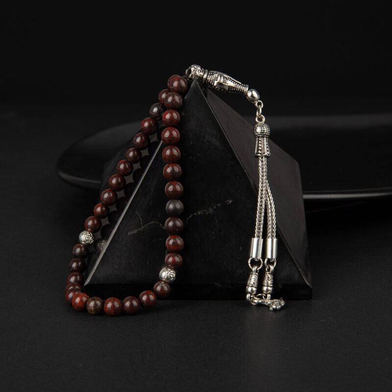 Dragon Jasper Doğal Taş Tesbih 33lük - 6mm - 1