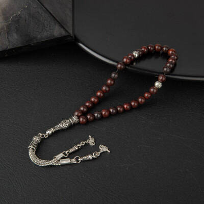 Dragon Jasper Doğal Taş Tesbih 33lük - 6mm - 3