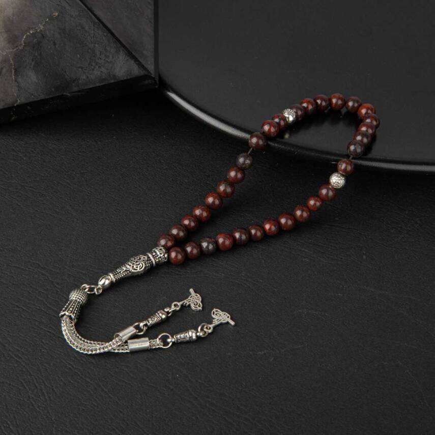 Dragon Jasper Doğal Taş Tesbih 33lük - 6mm - 1