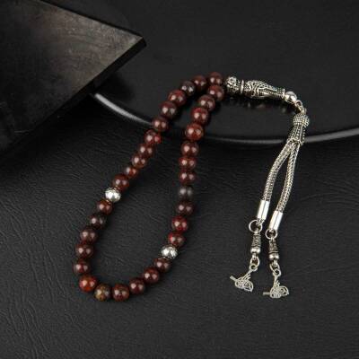 Dragon Jasper Doğal Taş Tesbih 33lük - 6mm - Doğal Taş (1)