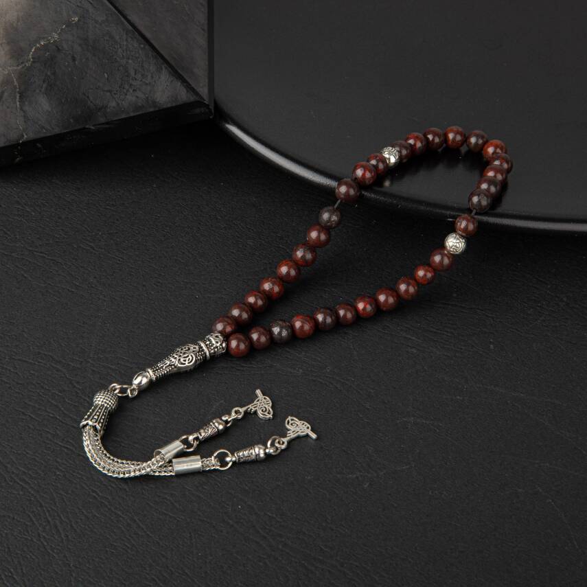 Dragon Jasper Doğal Taş Tesbih 33lük - 6mm - 1