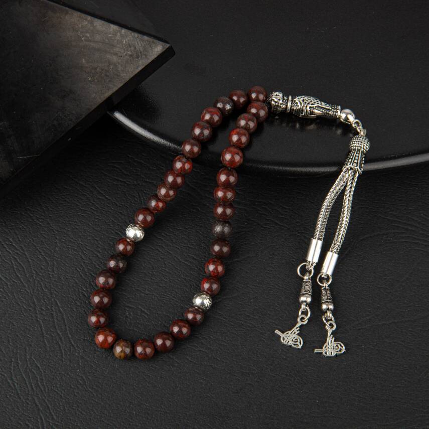 Dragon Jasper Doğal Taş Tesbih 33lük - 6mm - 2