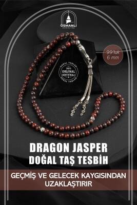 Dragon Jasper Doğal Taş Tesbih 99luk - 6mm - Osmanlı Doğaltaş