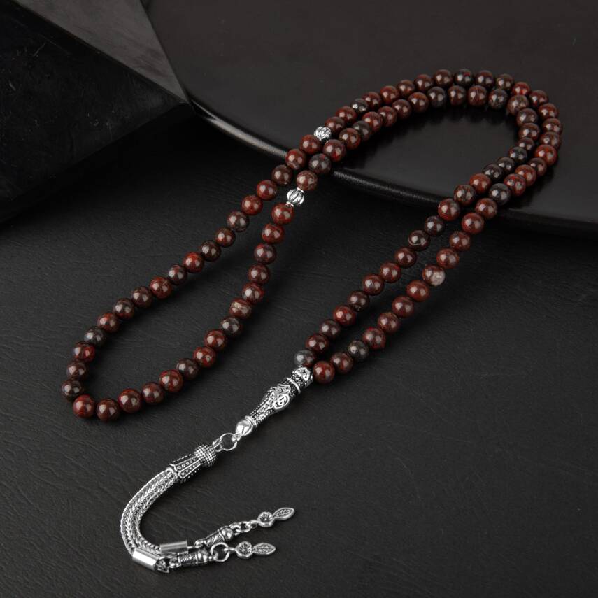 Dragon Jasper Doğal Taş Tesbih 99luk - 6mm - 1