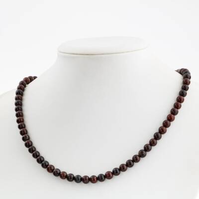 Dumanlı Kuvars 6 mm Dizi Doğal Taş Kolye - Osmanlı Doğaltaş