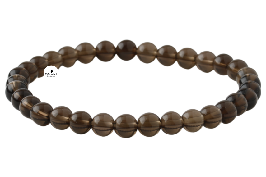 Dumanlı Kuvars 6mm Doğal Taş Bileklik - 2