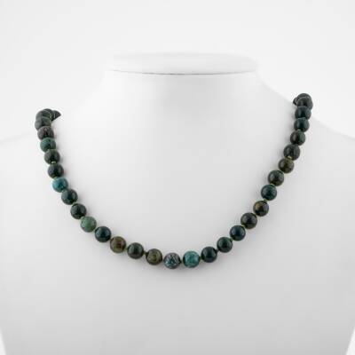 Dumanlı Kuvars 8 mm Düğümlü Doğal Taş Kolye - Osmanlı Doğaltaş