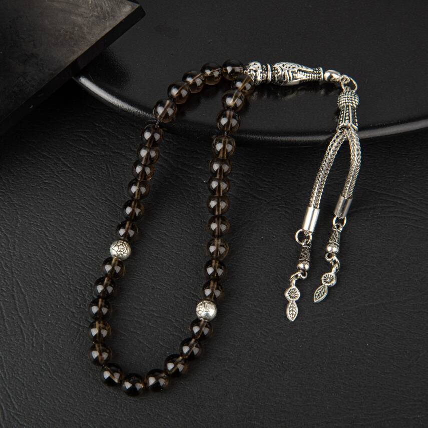 Dumanlı Kuvars Doğal Taş Tesbih 33lük - 6mm - 3