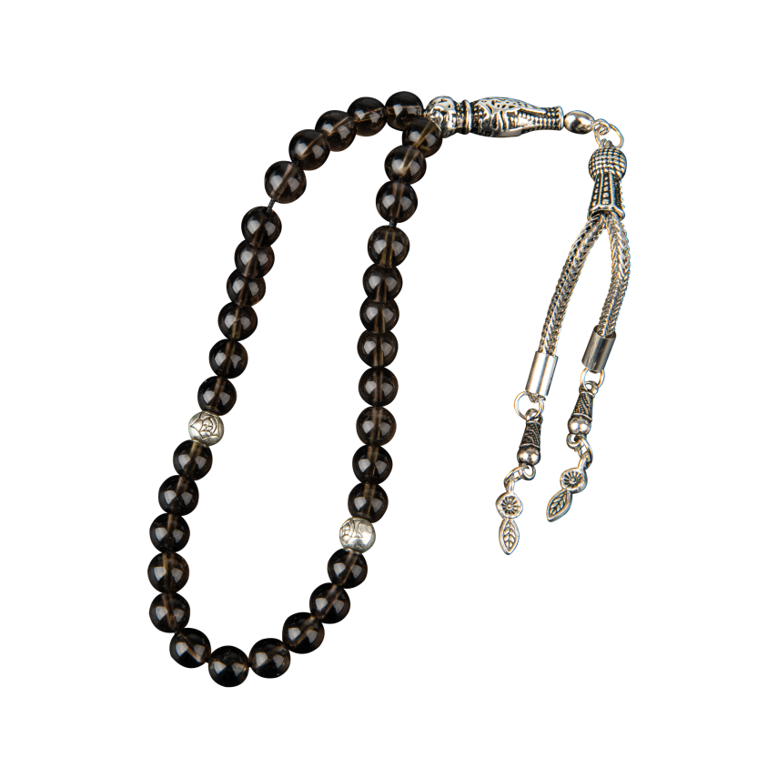 Dumanlı Kuvars Doğal Taş Tesbih 33lük - 6mm - 4