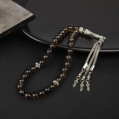 Dumanlı Kuvars Doğal Taş Tesbih 33lük - 8mm - 2