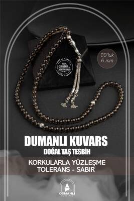 Dumanlı Kuvars Doğal Taş Tesbih 99luk - 6mm - Osmanlı Doğaltaş