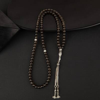 Dumanlı Kuvars Doğal Taş Tesbih 99luk - 6mm - 2