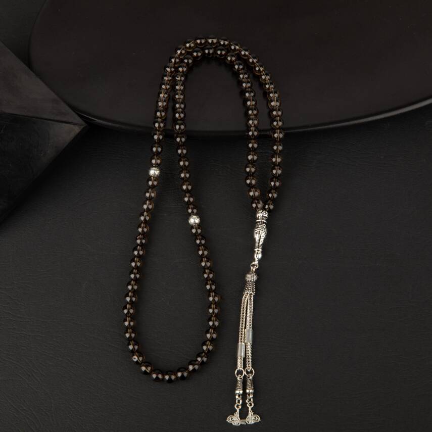 Dumanlı Kuvars Doğal Taş Tesbih 99luk - 6mm - 2