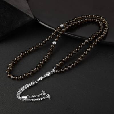 Dumanlı Kuvars Doğal Taş Tesbih 99luk - 6mm - 3