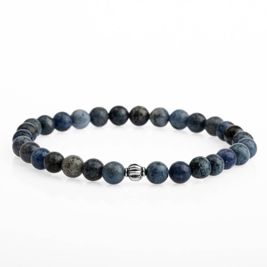 Dumortierit 6mm Doğal Taş Bileklik - 1