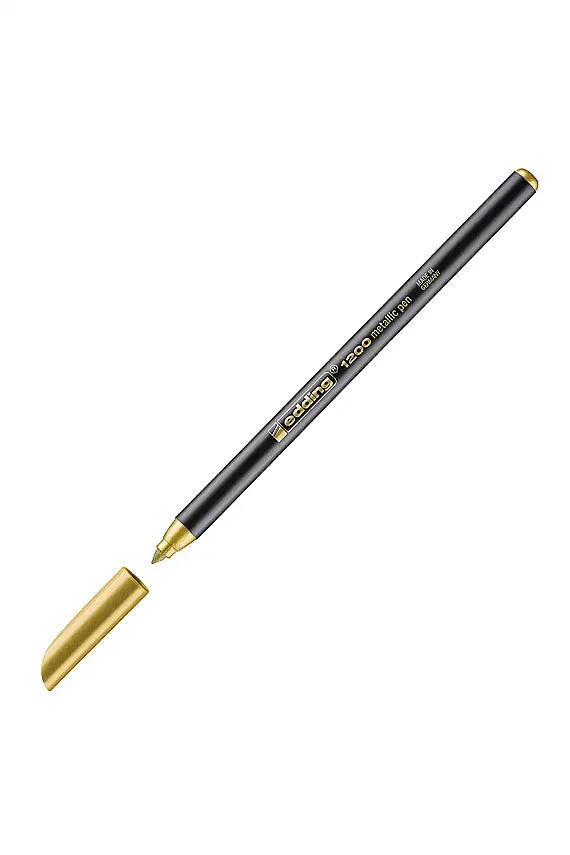 Edding 1200 Grafik Kalemi Metalik Altın - 1