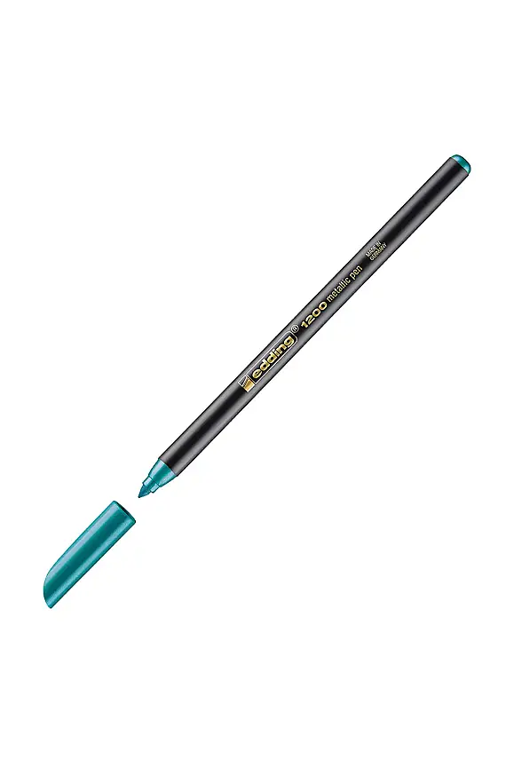 Edding 1200 Grafik Kalemi Metalik Yeşil - 1